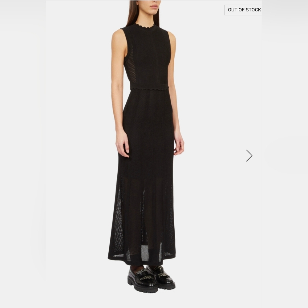 The Kooples Charcoal Knit Sleeveless Top